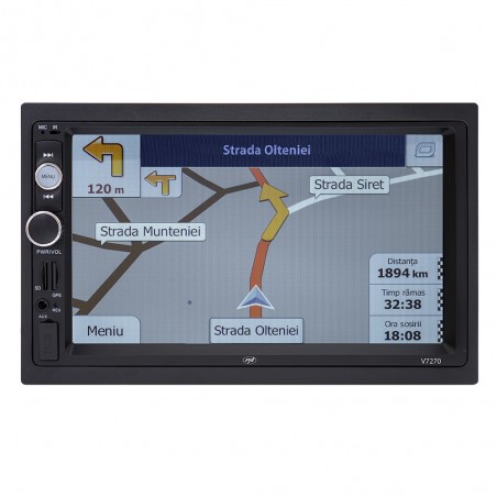 Navigatie multimedia PNI V8270 2 DIN GPS MP5 touch screen 7 inch radio FM Bluetooth Mirror Link AUX USB microSD