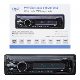 DAB si RDS radio MP3 player auto PNI Clementine 8480BT 4x45w
