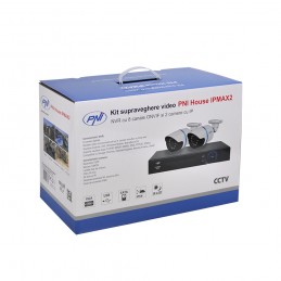 Kit supraveghere video PNI House IPMAX2 - NVR 12CH 960P ONVIF si 2 camere IP 720P incluse