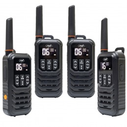 Kit 4 statii radio portabile PNI PMR R80 PRO 0.5W