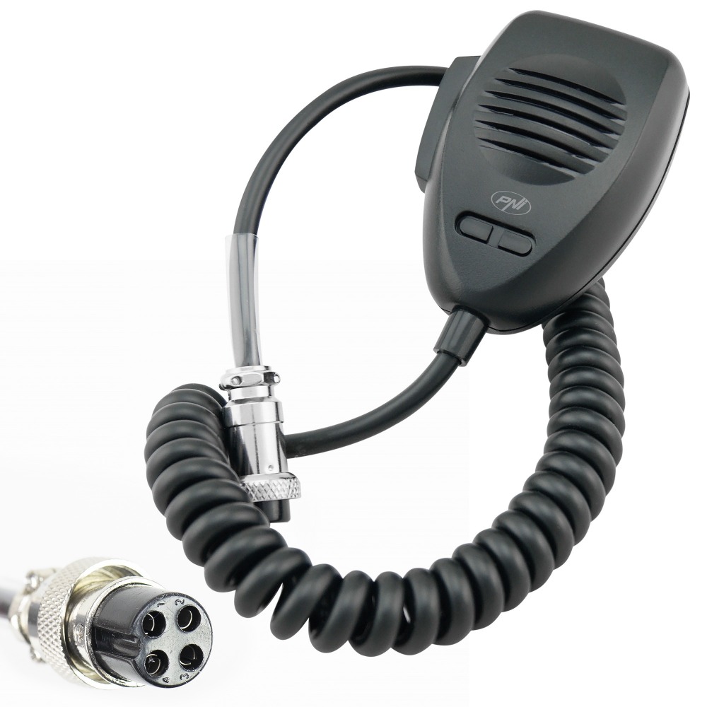 Microfon PNI CDS04 tip condenser cu 4 pini pentru statie radio CB