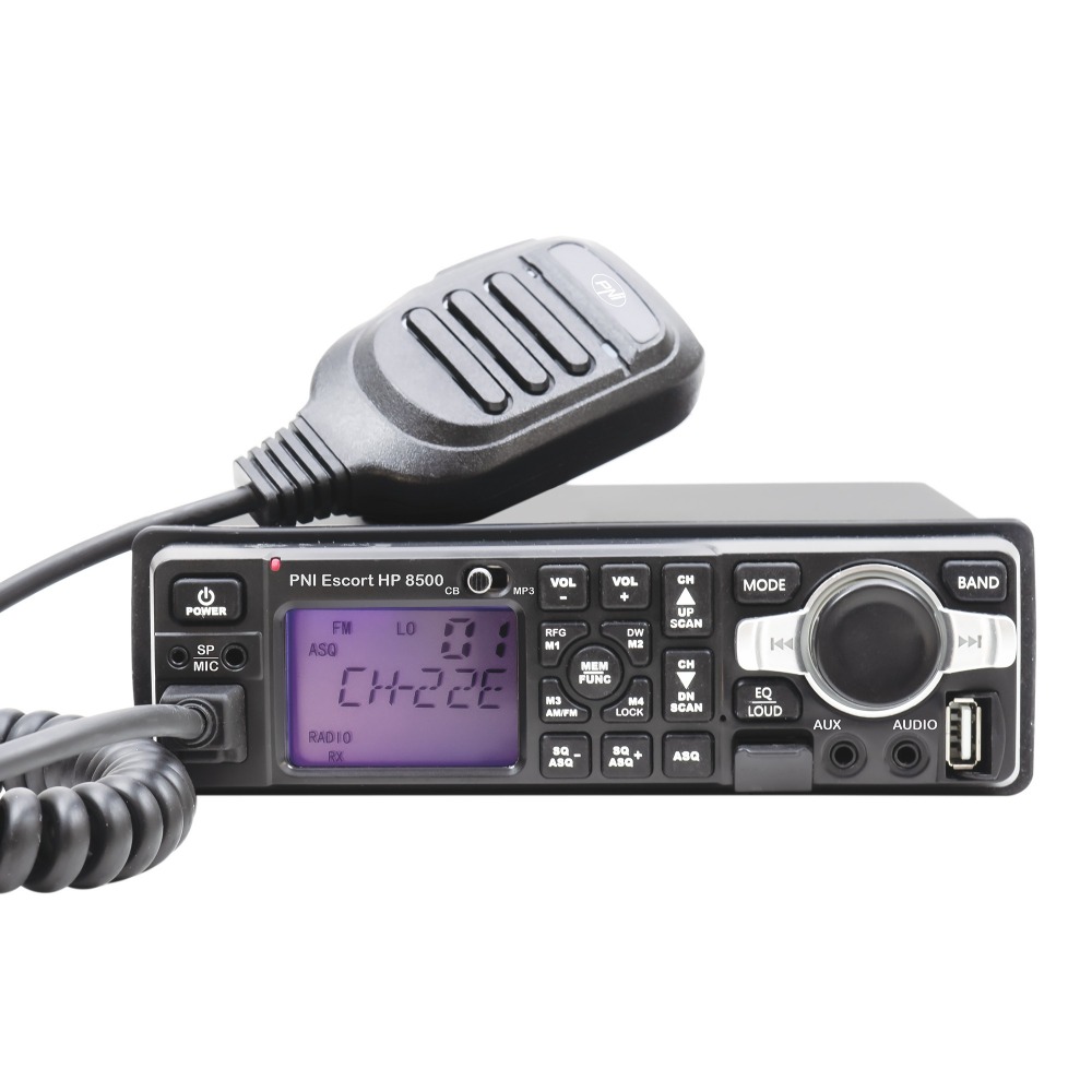 Statie radio CB si MP3 player PNI Escort HP 8500 ASQ alimentare 12V/24V