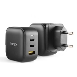 Incarcator Minix NEO P1 cu 3 porturi USB 2 x USB-C 3.0 (Max 65W) 1 x USB-A Quick Charge 3.0 (Max 36W)