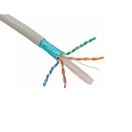 Cablu la metru FTP CAT6 PNI F06 cu 4 perechi pentru internet 1 Gigabit si sisteme de supraveghere