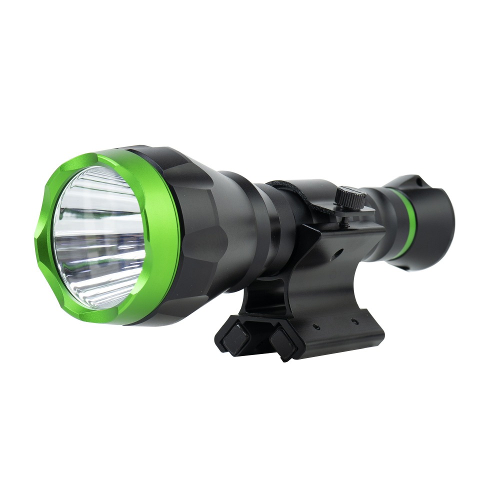 Pachet Lanterna PNI Adventure F750 Green Light din aluminiu si suport de montaj magnetic PNI FLM33