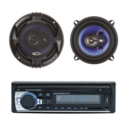 Pachet Radio MP3 player auto PNI Clementine 8428BT 4x45w + Difuzoare auto coaxiale PNI HiFi500
